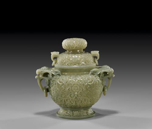 Carved Celadon Jade