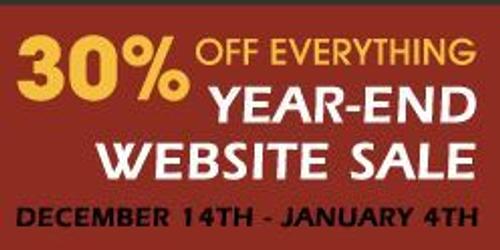 Our Year-End Website Sale Begins Today