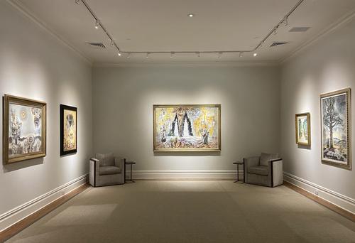 Installation view of "Charles E.  Burchfield: Inexhaustible"