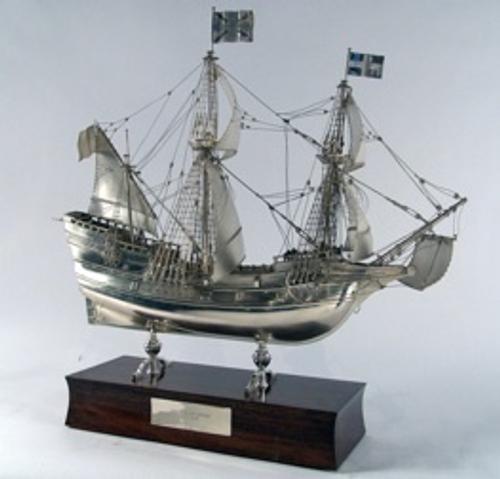 Lot 1193 - Silver Model of the “Mayflower”