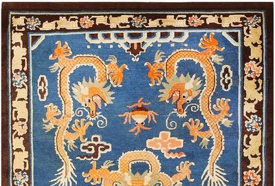 Antique Chinese Dragon Rug 48069 by Nazmiyal