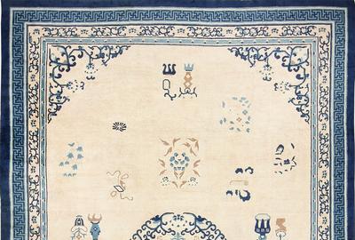 Large Antique Chinese Carpet 43981 by Nazmiyal