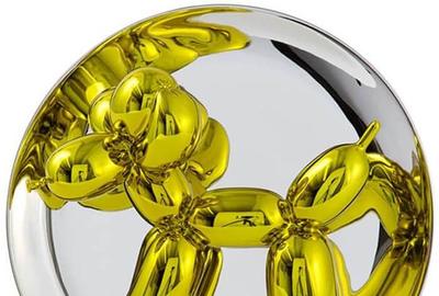 Jeff Koons Yellow Balloon Dog in Publisher's Packaging, 2015